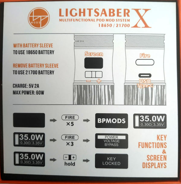 Lightsaber doc LPV